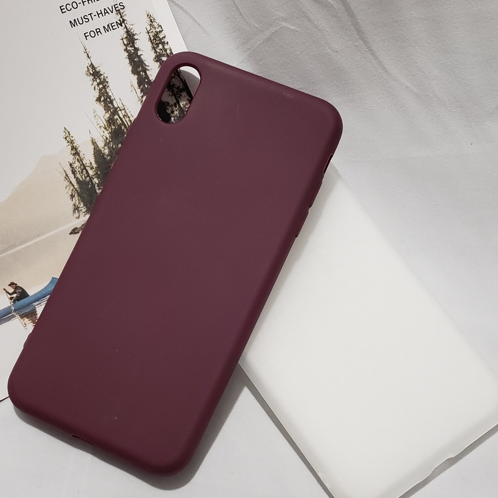 iPhone XS / X Silicone Case - Red Violet